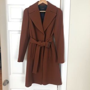 J Crew Wool Double Cloth Camel Coat